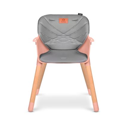 Lionelo - Dječja stolica za hranjenje 2u1 KOEN Pink Rose