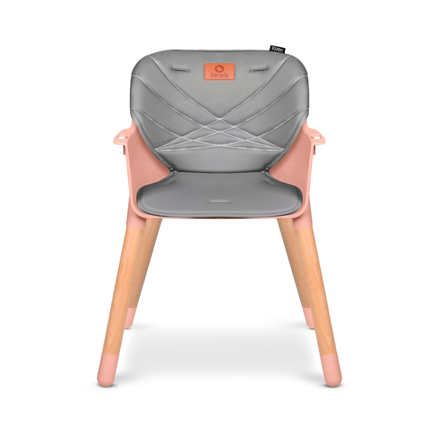 Lionelo - Dječja stolica za hranjenje 2u1 KOEN Pink Rose