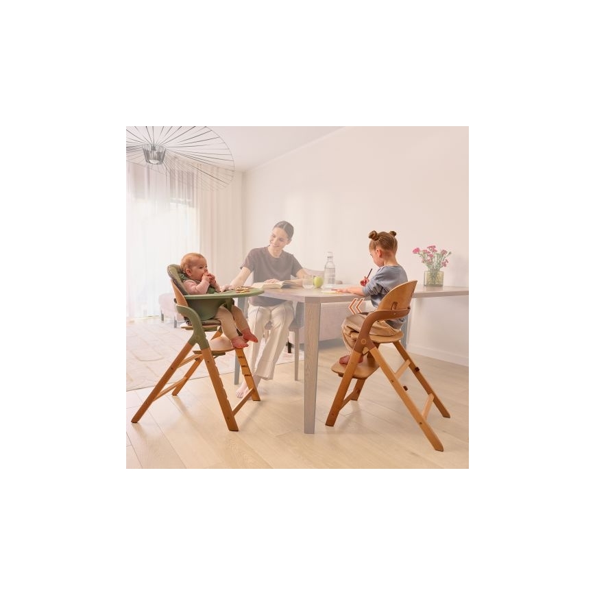 Lionelo - Dječja stolica za hranjenje 3 u 1 MEGAN Grey Wood