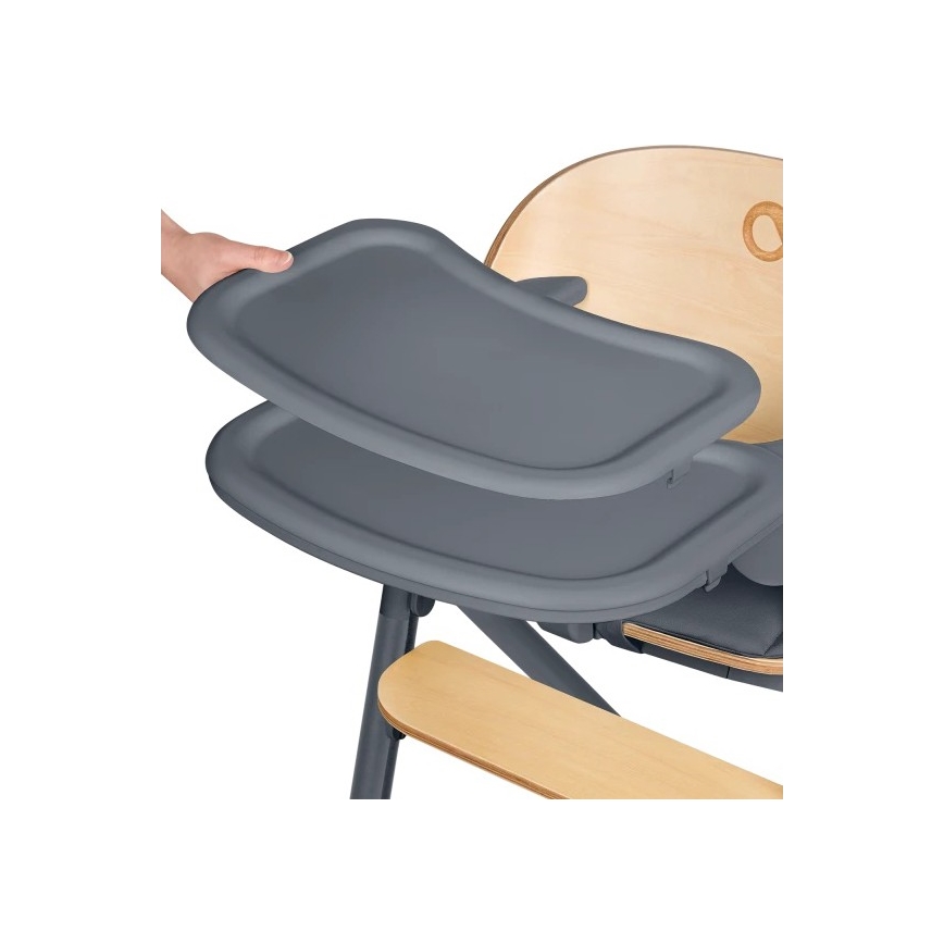 Lionelo - Dječja stolica za hranjenje 3u1 CELIA Grey Wood