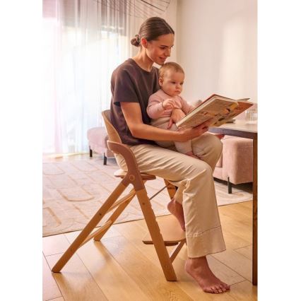 Lionelo - Dječja stolica za hranjenje 3u1 MEGAN Grey Wood