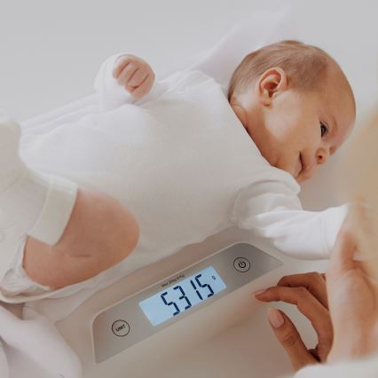 Lionelo - Dječja vaga BABYBALANCE 3xAAA