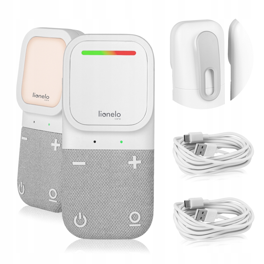Lionelo - Dječji audio babyfon BABYLINE 2.2 5V s bežičnim punjenjem