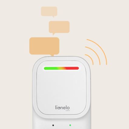 Lionelo - Dječji audio babyfon BABYLINE 2.2 5V s bežičnim punjenjem