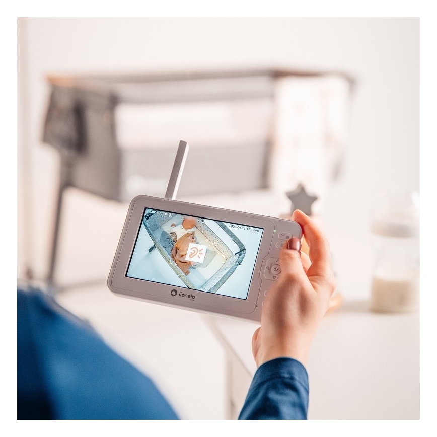 Lionelo - Dječji babyfon s monitorom BABYLINE 6.2 5V 3600 mAh