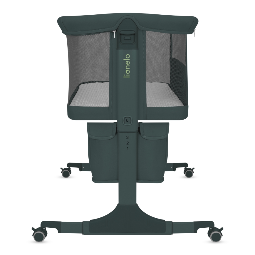 Lionelo - Dječji krevetić 3 u 1 JODIE Zeleni grafit