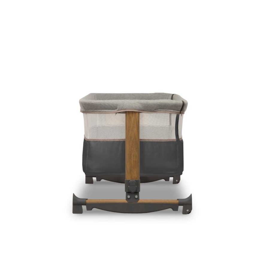 Lionelo - Dječji krevetić 3 u 1 LEONIE siva/crna