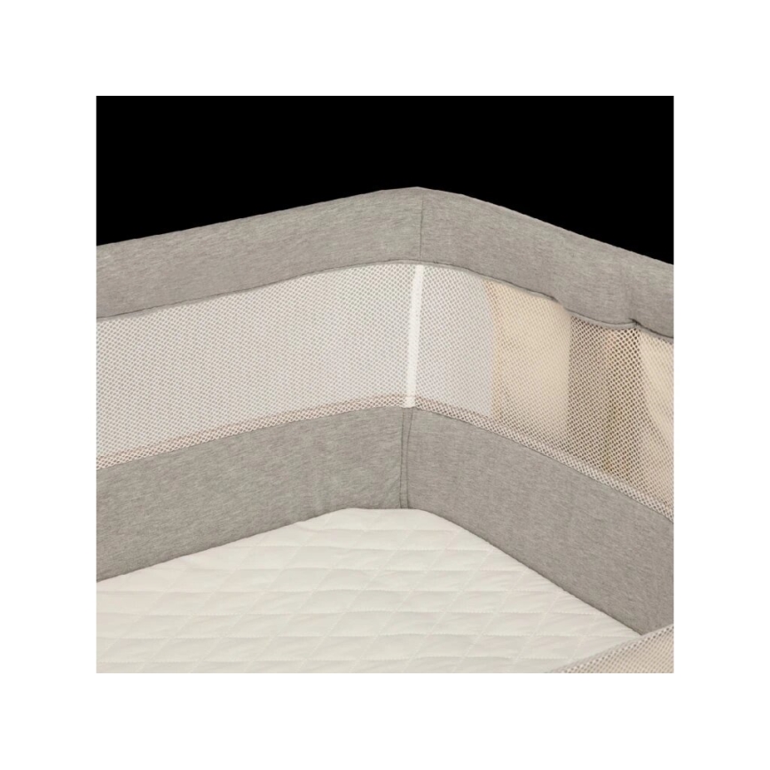 Lionelo - Dječji krevetić 3 u 1 LEONIE siva/crna