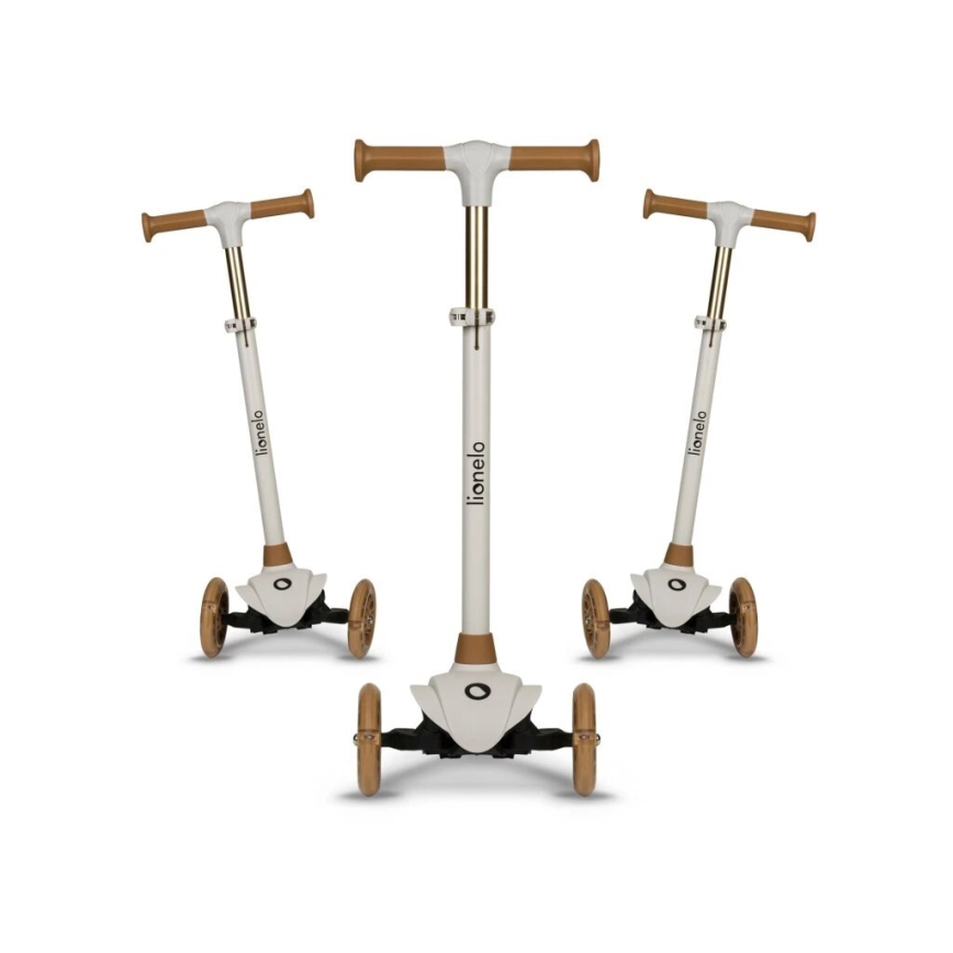 Lionelo - Dječji romobil JESSY 3xAA bež boja