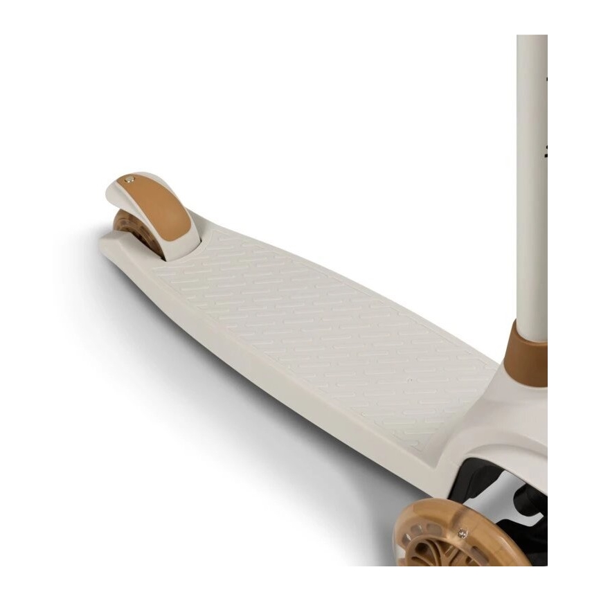 Lionelo - Dječji romobil JESSY 3xAA bež boja