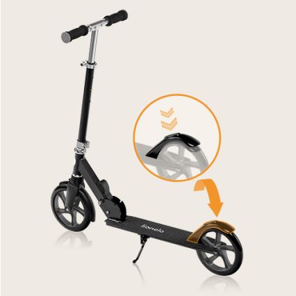 Lionelo - Dječji romobil LUCA crna