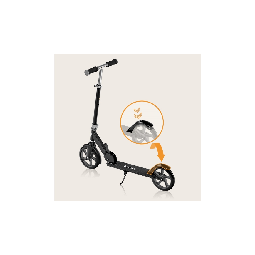 Lionelo - Dječji romobil LUCA crna