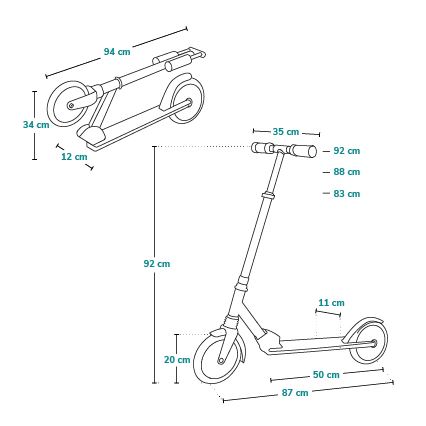 Lionelo - Dječji romobil LUCA crna