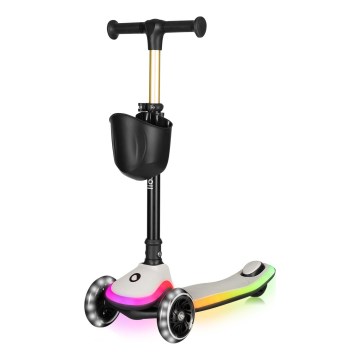 Lionelo - Dječji romobil MEY 3xAAA bež pijesak
