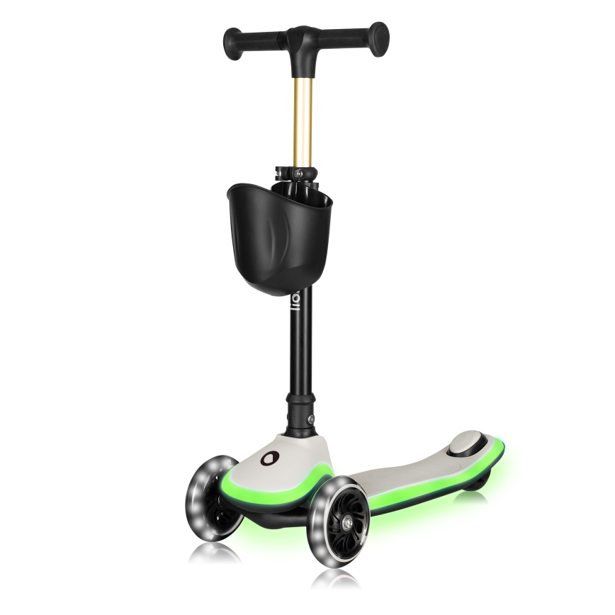 Lionelo - Dječji romobil MEY 3xAAA bež pijesak