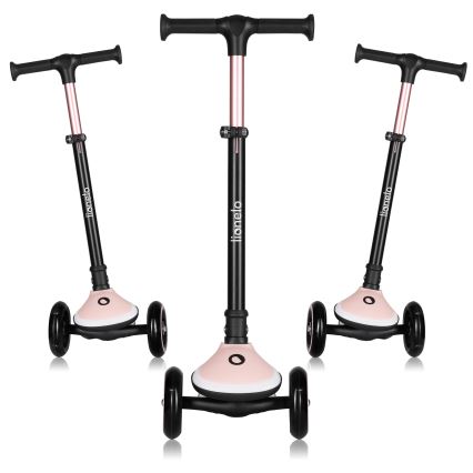 Lionelo - Dječji romobil MEY 3xAAA Pink Rose