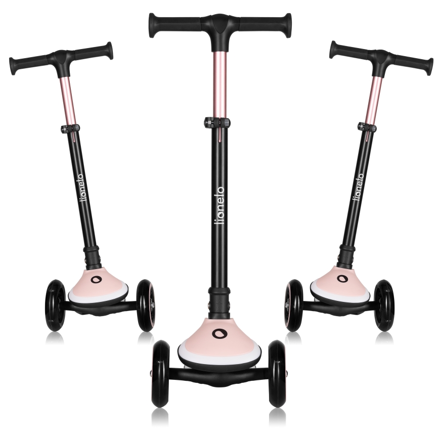 Lionelo - Dječji romobil MEY 3xAAA Pink Rose