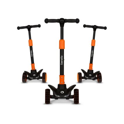 Lionelo - Dječji romobil TIMMY 3xAA narančasti/crni