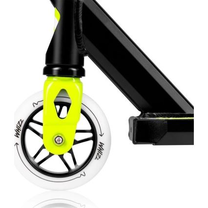 Lionelo - Dječji romobil WHIZZ crna/bijela/žuta