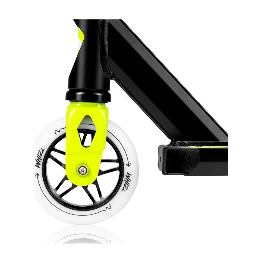 Lionelo - Dječji romobil WHIZZ crna/bijela/žuta