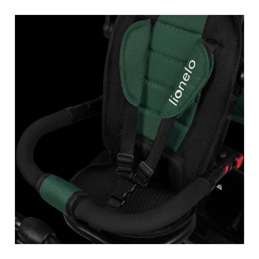 Lionelo - Dječji tricikl HAARI zelena/crna