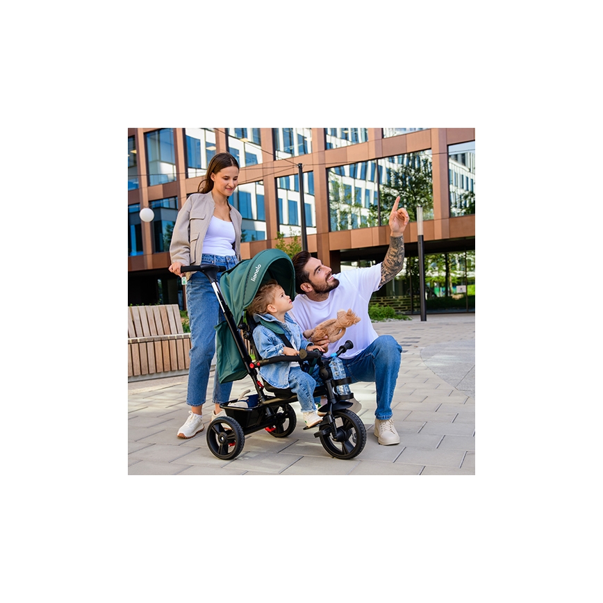 Lionelo - Dječji tricikl HAARI zeleni/crni