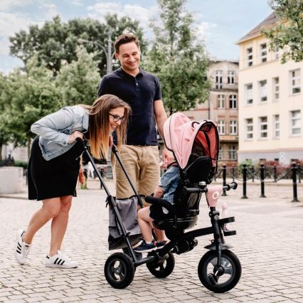 Lionelo - Dječji tricikl TRIS roza/siva