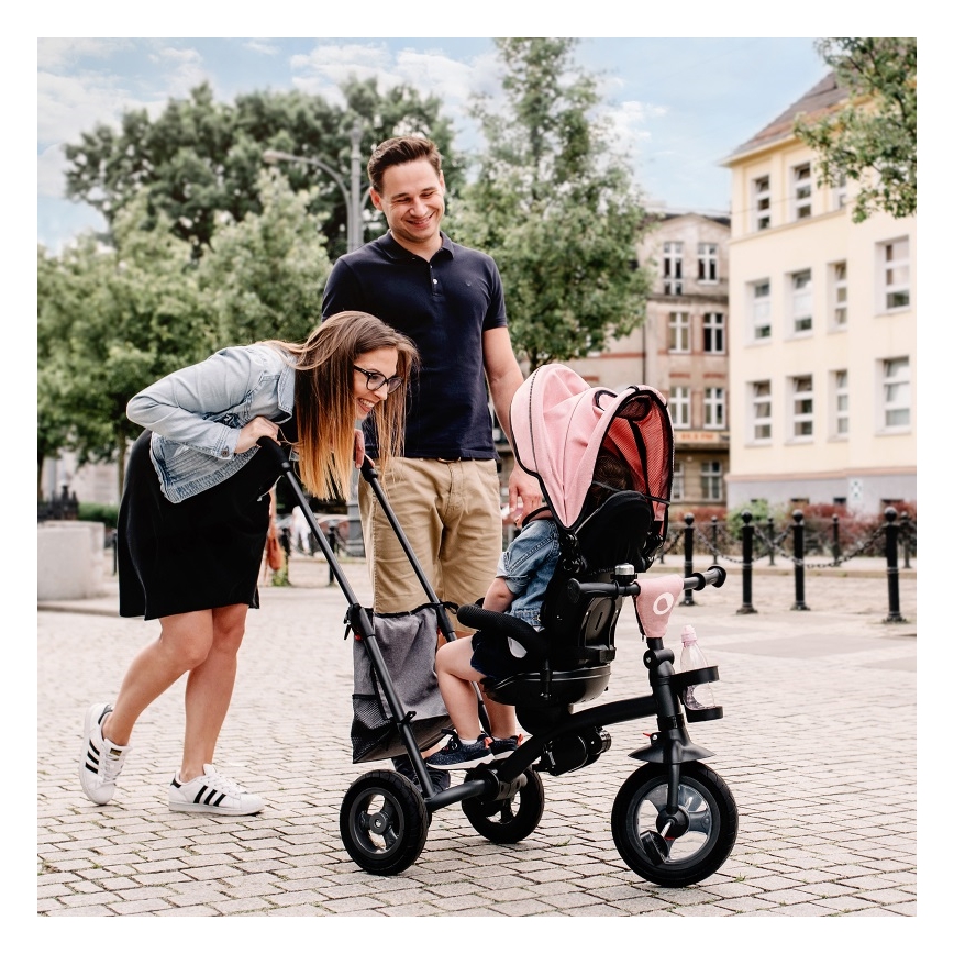 Lionelo - Dječji tricikl TRIS roza/siva