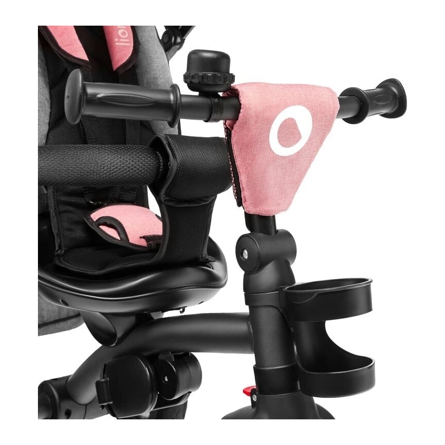 Lionelo - Dječji tricikl TRIS ružičasta/siva