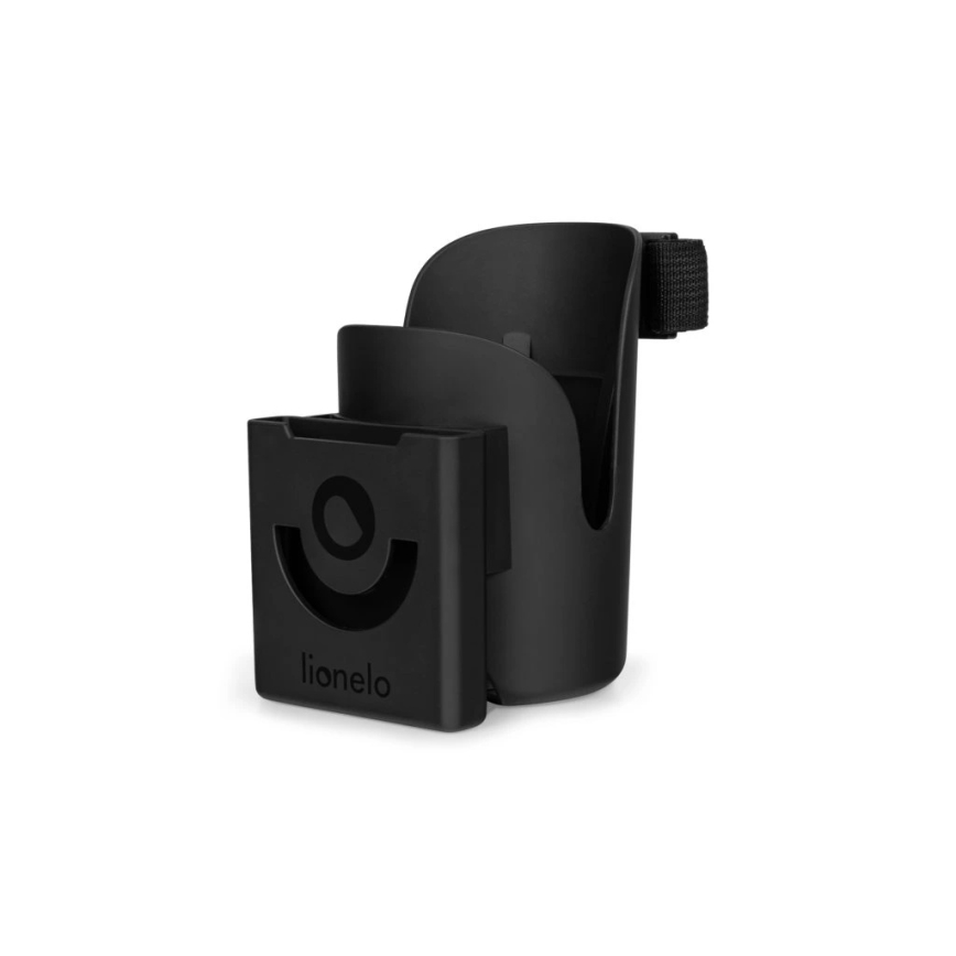 Lionelo - Držač za piće za dječja kolica OVE Black Onyx