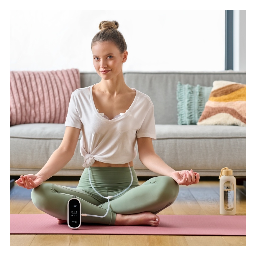 Lionelo - Električna punjiva dvostruka pumpa za majčino mlijeko TWEE FREE 5V 1500 mAh 150 ml