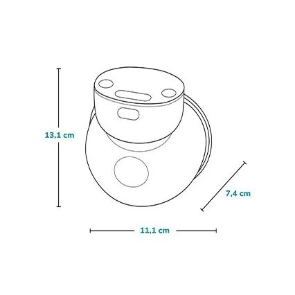 Lionelo - Električna punjiva prsna pumpa za majčino mlijeko FIDI FREE SIMPLE 5V 1000 mAh 180 ml