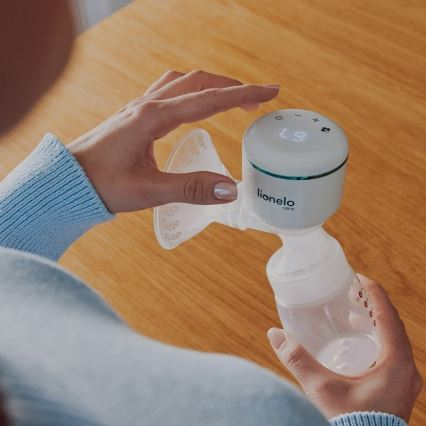 Lionelo - Električna punjiva pumpa za majčino mlijeko FIDI PLUS 5V 1200 mAh 180 ml