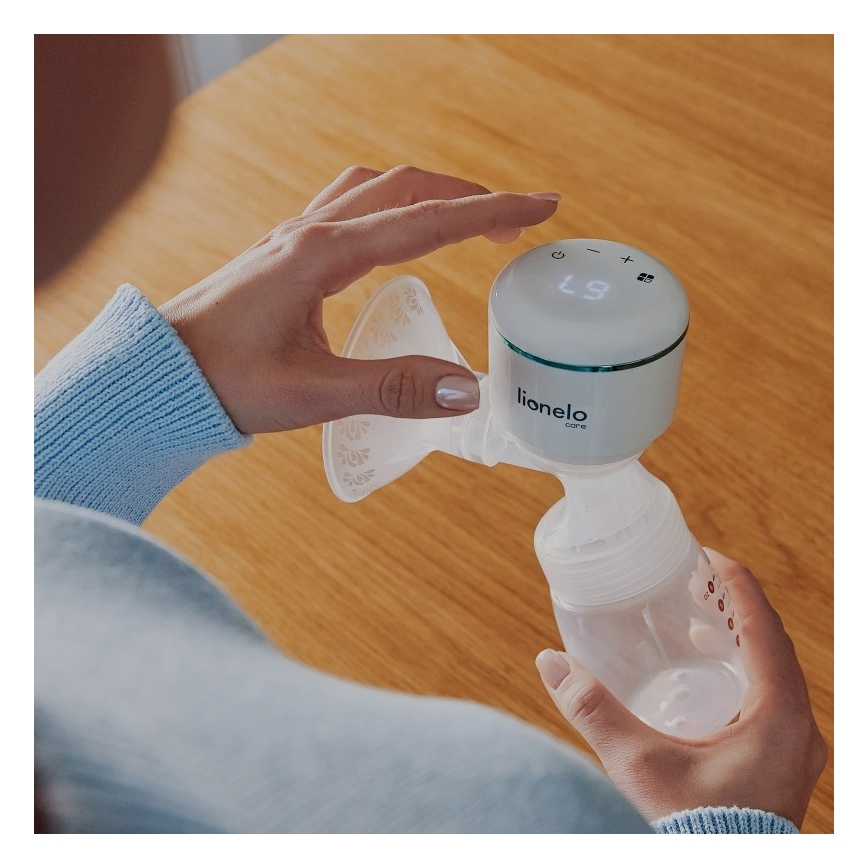 Lionelo - Električna punjiva pumpa za majčino mlijeko FIDI PLUS 5V 1200 mAh 180 ml