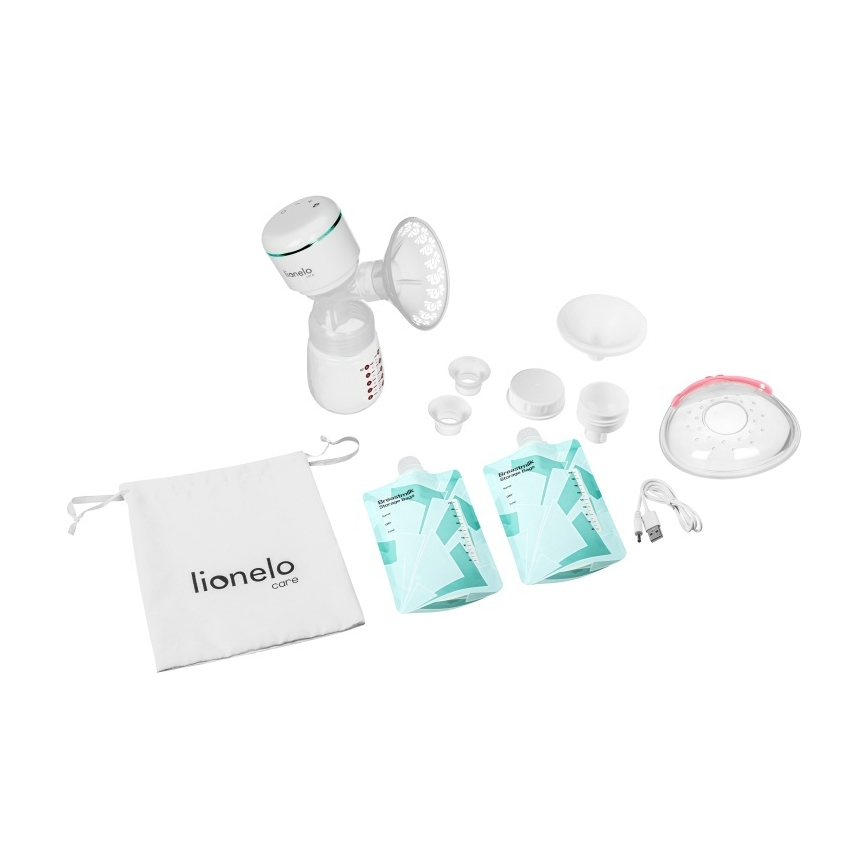 Lionelo - Električna punjiva pumpa za majčino mlijeko FIDI PLUS 5V 1200 mAh 180 ml