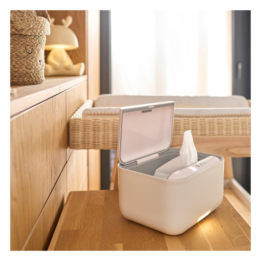 Lionelo - Grijač vlažnih maramica BABYBLISS 20W/230V