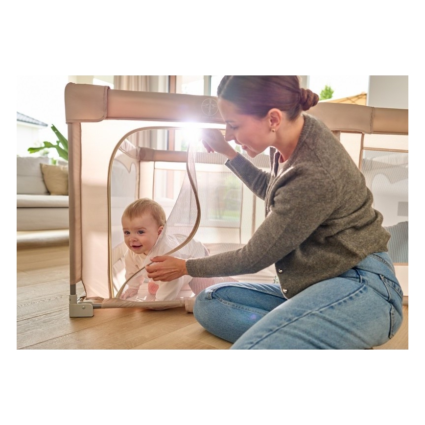 Lionelo - igraća ograda FLORENCE, bež pijesak