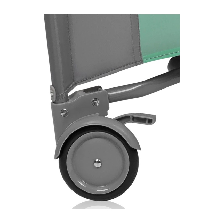 Lionelo - Igraća ograda MILLE PLUS sivo-zelena