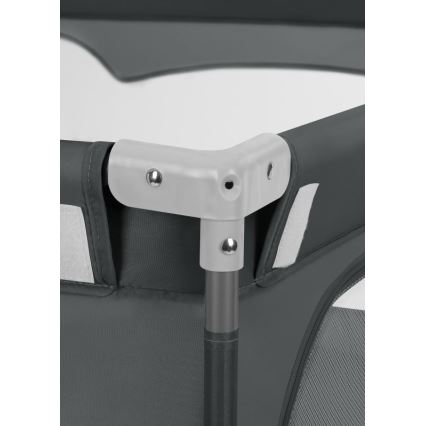 Lionelo - Igraća ogradica FLORENCE grafitno-siva