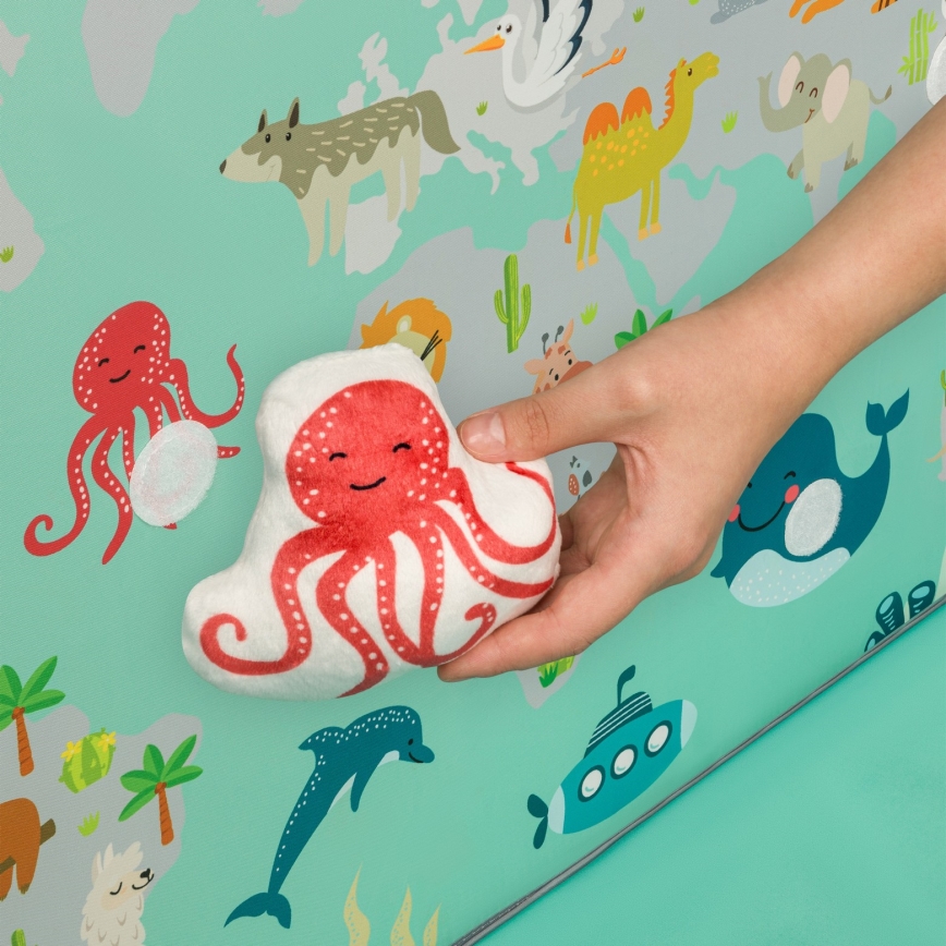 Lionelo - Igraća ogradica MILLE sivo-zelena