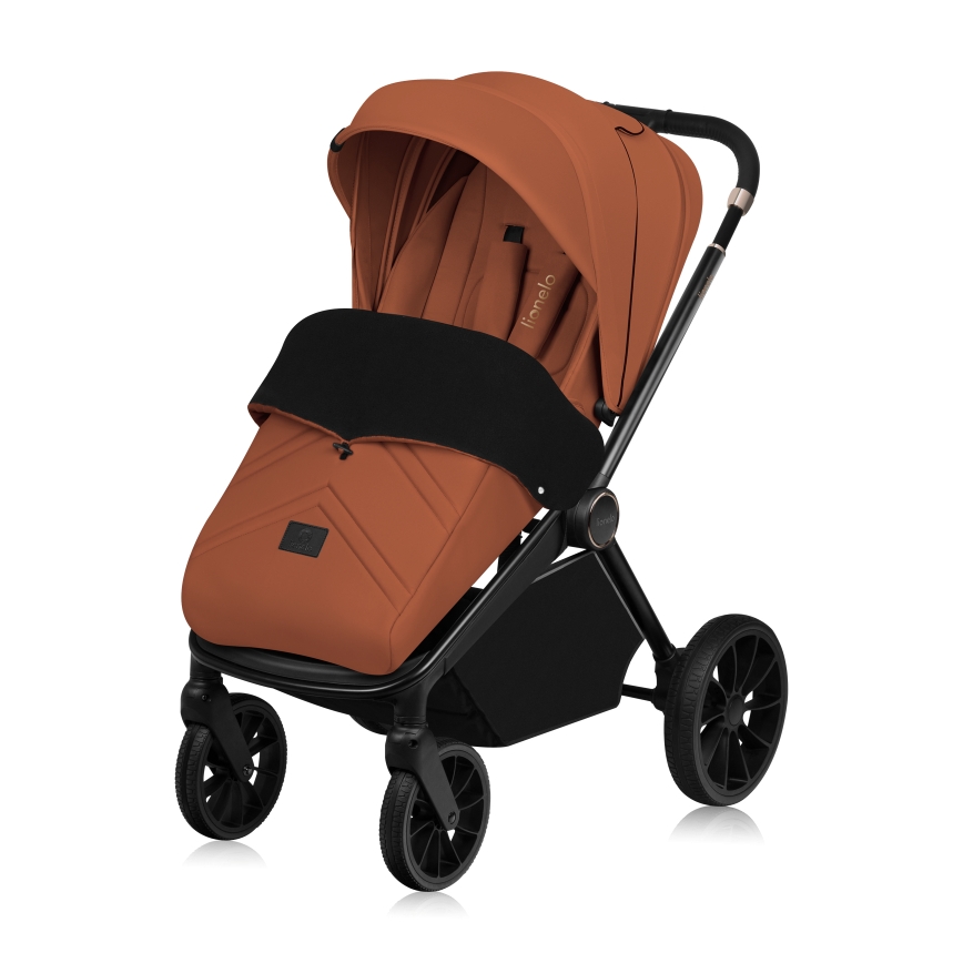 Lionelo - Kombinirana 3u1 dječja kolica MIKA PLUS Brown Rust