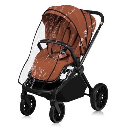 Lionelo - Kombinirana 3u1 dječja kolica MIKA PLUS Brown Rust