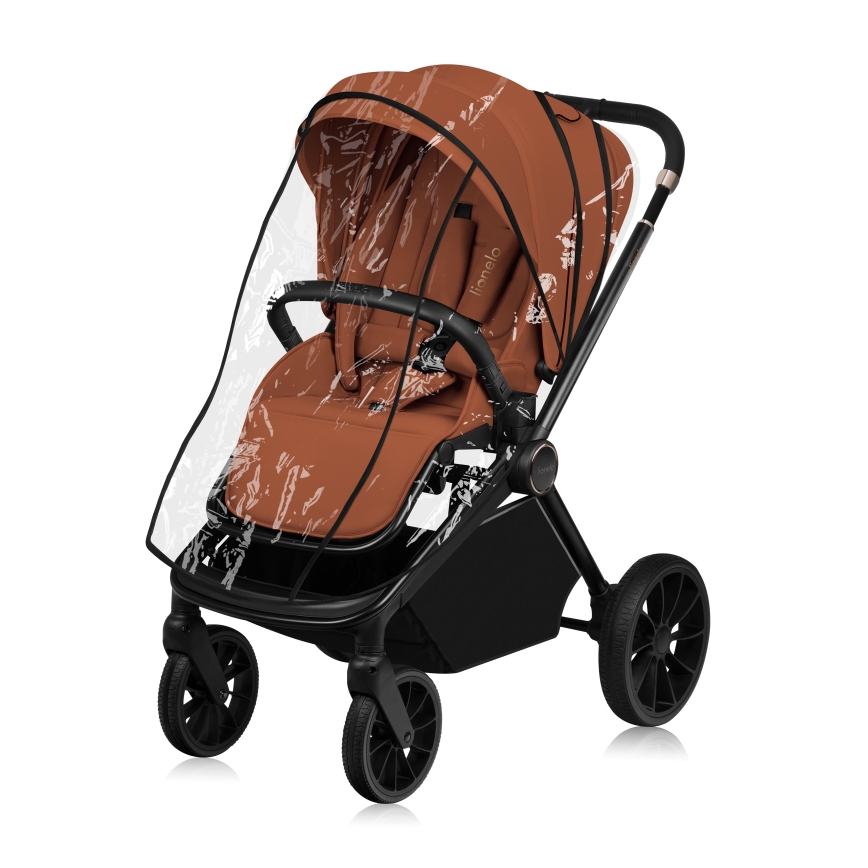 Lionelo - Kombinirana 3u1 dječja kolica MIKA PLUS Brown Rust