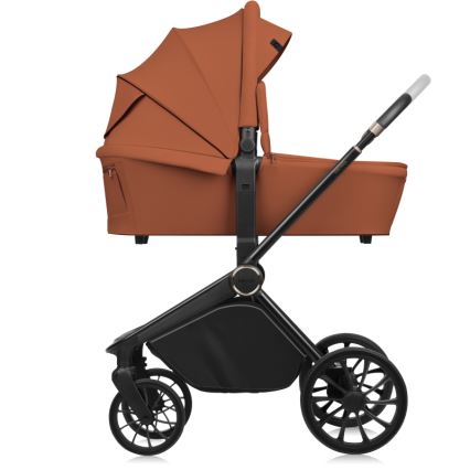 Lionelo - Kombinirana 3u1 dječja kolica MIKA PLUS Brown Rust
