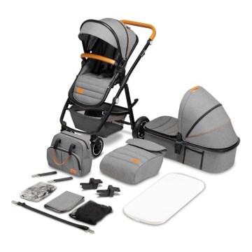 Lionelo - Kombinirana dječja kolica 2 u 1 AMBER Grey Stone
