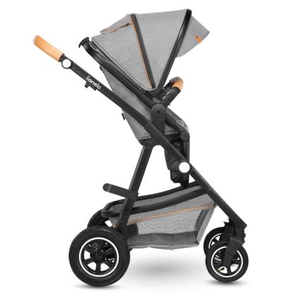 Lionelo - Kombinirana dječja kolica 2 u 1 AMBER Grey Stone