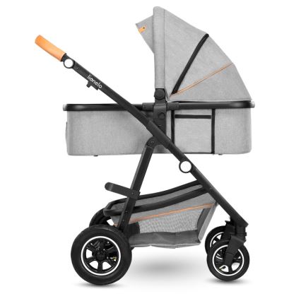 Lionelo - Kombinirana dječja kolica 2 u 1 AMBER Grey Stone