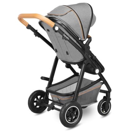 Lionelo - Kombinirana dječja kolica 2 u 1 AMBER Grey Stone