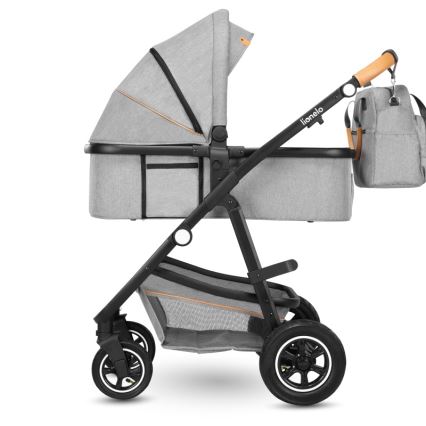 Lionelo - Kombinirana dječja kolica 2 u 1 AMBER Grey Stone