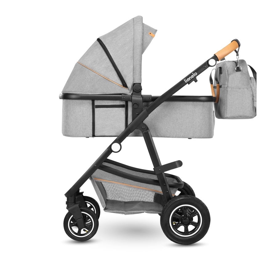 Lionelo - Kombinirana dječja kolica 2 u 1 AMBER Grey Stone